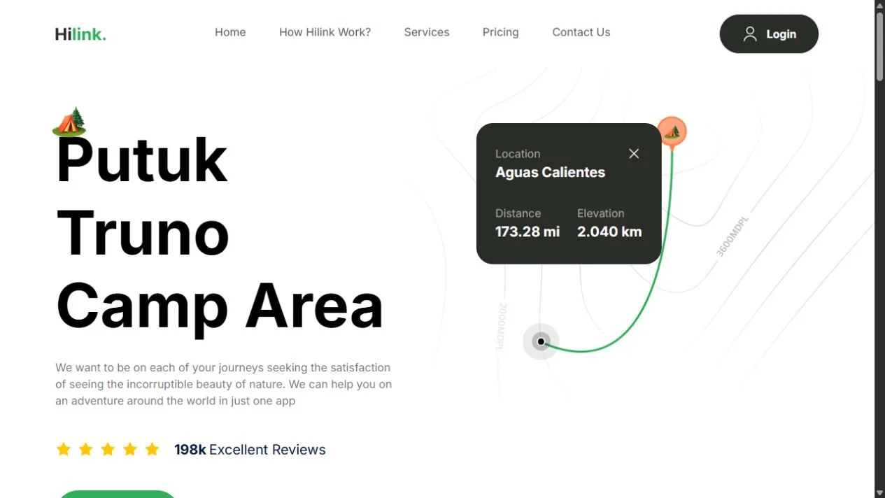 Hilink home page screenshot